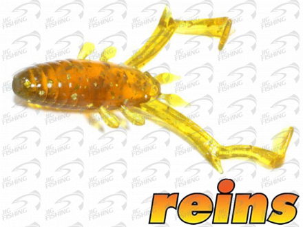 Мягкие приманки Reins Delta Shrimp 2&quot; #430 Motor Oil Gold FLK