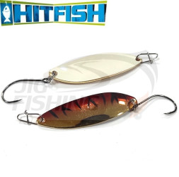 Колеблющаяся блесна HitFish Lite Series CU01 3gr #RWB