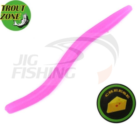 Мягкие приманки Trout Zone Wake Worm II 2.8&quot; #Pink Cheese