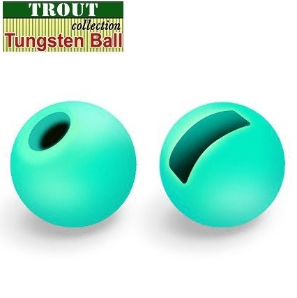 Вольфрамовые головки с вырезом Trout GLOW 2.4mm 0.1gr (5шт/уп)