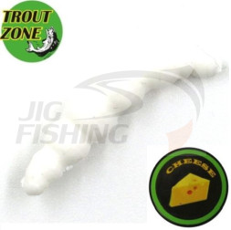 Мягкие приманки Trout Zone Brook 1.6&quot; #White Cheese (10шт/уп)