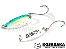 Колеблющаяся блесна Kosadaka Trout Police Bark Beetle 23mm 1.7gr #F18