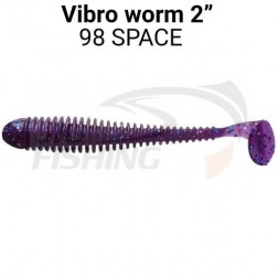 Мягкие приманки Crazy Fish Vibro Worm 2&quot; 98 Space