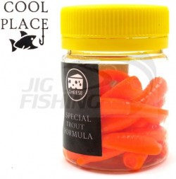 Мягкие приманки Cool Place червь Flat Worm 3.2&quot; #Orange