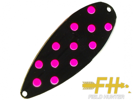 Колеблющаяся блесна Field Hunter North X Standart 45gr #11 Full Black / Pink Dot