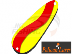 Колеблющаяся блесна Pelican Lures Jigging Spoon 7gr #126 Curve Red Yellow
