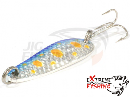Блесна колеблющаяся Extreme Fishing Wizard 38mm 7gr #07 SilverBlue/Orange