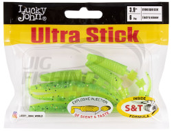 Мягкие приманки Lucky John Ultra Stick 3.9&quot; #T18 Electric Minnow