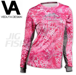 Джерси Veduta Reptile Skin Air Fluo Pink UPF50+ XS Women