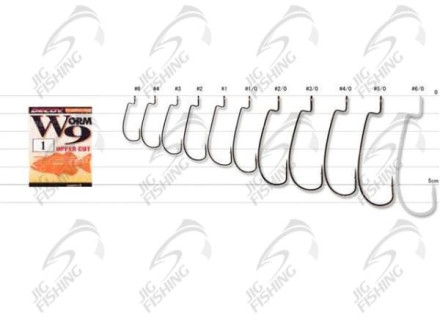 Крючки Офсетные Decoy Worm 9 #1/0