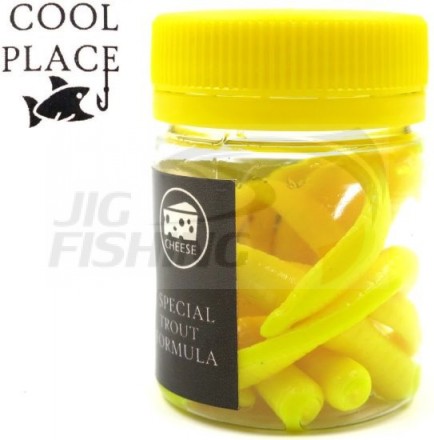 Мягкие приманки Cool Place червь Flat Worm 3.2&quot; #Yellow