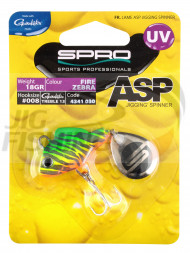 Тейлспиннер Spro ASP Jigging Spinner UV 18gr #Metal Perch