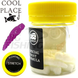 Мягкие приманки Cool Place Stretch Floating Личинка 1.1&quot; White