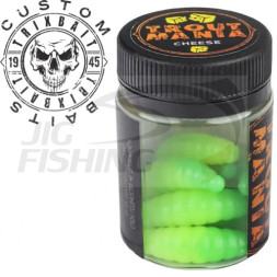 Мягкие приманки Trixbait Trout Mania Lichi 1.6&quot; #204 Chartreuse Lime Cheese