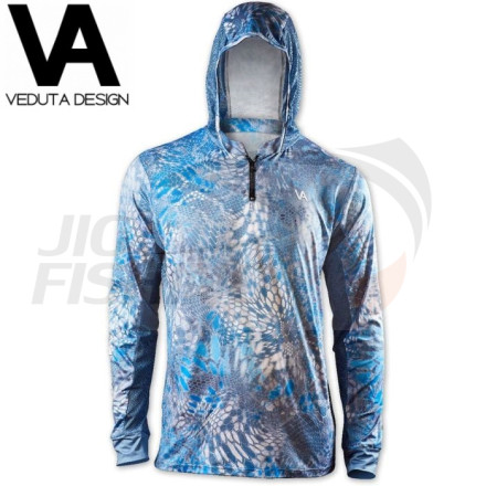 Худи Veduta Reptile Skin Forest Blue Air Series UPF50+ L