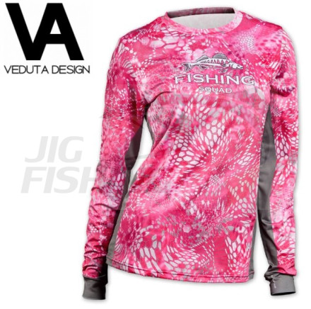 Джерси Veduta Reptile Skin Air Fluo Pink UPF50+ S Women