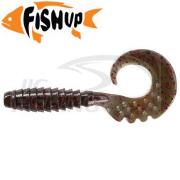 Мягкие приманки FishUp Fancy Grub 1&quot; #050  Green Pumpkin Brown/Red &amp; Purple