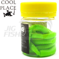 Мягкие приманки Cool Place червь Flat Worm 3.2&quot; #Green