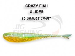Мягкие приманки Crazy Fish Glider 2.2&quot;  5D Orange Chart