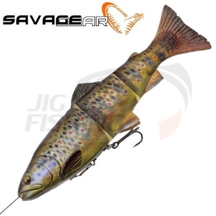Мягкие приманки Savage Gear 4D Line Thru Trout SS 15cm 34gr Dark Brown Trout