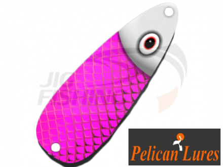 Колеблющаяся блесна Pelican Lures Jigging Spoon 7gr #140 Scales Pink White