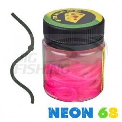 Силиконовые черви Neon 68 Лапша Доширак 3.6&quot; 90mm #Berry