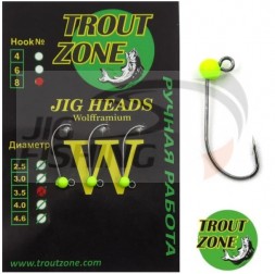 Джиг-головки Trout Zone #4 4.0mm 0.6gr Chartreuse