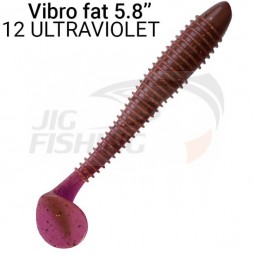 Мягкие приманки Crazy Fish Vibro Fat 5.8&quot; 12 Ultraviolet