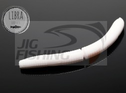 Силиконовые приманки Libra Lures Fatty D Worm 55mm #001 White