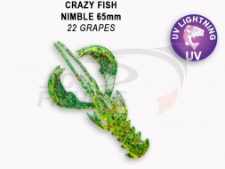 Мягкие приманки Crazy Fish  Nimble 2.5&quot; #22 Grapes