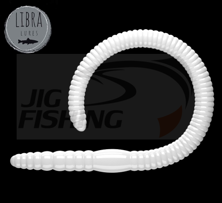 Мягкие приманки Libra Lures Flex Worm 95mm #001 White