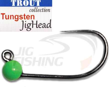 Джиг-головки Trout Tungsten Jig Head BL #8 0.4gr Green (3шт/уп)