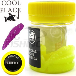 Мягкие приманки Cool Place Stretch Floating Личинка 1.1&quot; Chartreuse