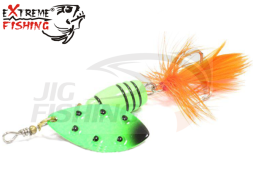 Блесна вертушка Extreme Fishing Total Obsession #3 9gr #08 FluoGreen/FluoGr