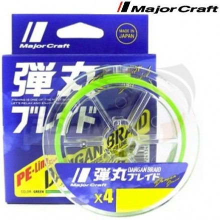 Шнур Major Craft Dangan Braid x4 200m Green #0.8 0.12mm 6.1kg