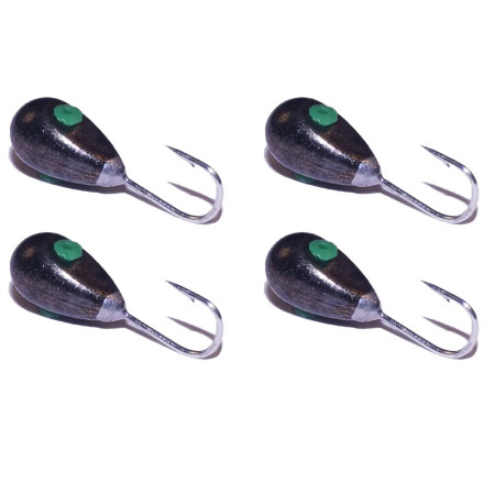 Вольфр. мормышки Капля с трубочкой d1.9 0.11гр черный (5шт/уп)