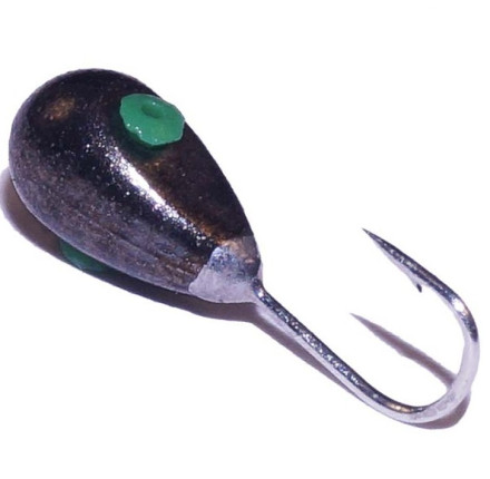 Вольфр. мормышки Капля с трубочкой d1.9 0.11гр черный (5шт/уп)