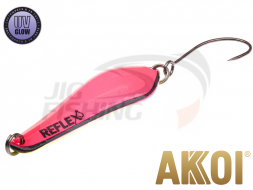 Блесна колеблющаяся Akkoi Reflex Crystal 40mm 3.6gr #R18