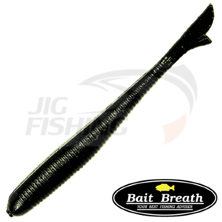 Мягкие приманки Bait Breath Fish Tail 2&quot; #003 Solid Black