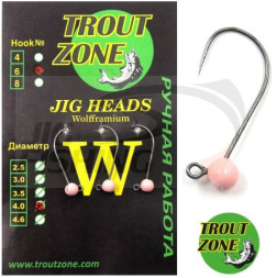 Джиг-головки Trout Zone BL #4 4.6mm 0.8gr Light Pink