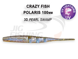 Мягкие приманки Crazy Fish Polaris 4&quot;  3D Pearl Swamp