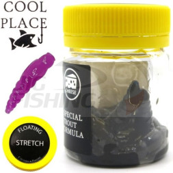 Мягкие приманки Cool Place Stretch Floating Личинка 1.1&quot; Black