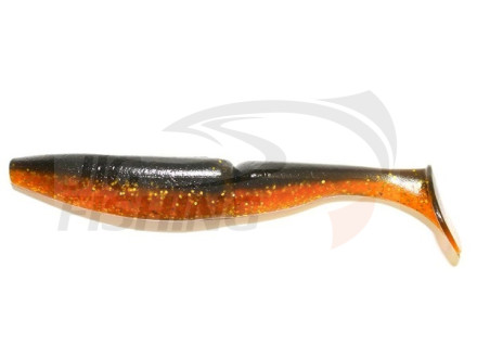 Мягкие приманки Sawamura One&#039;up Shad 5&quot; #108 Black Top Orange