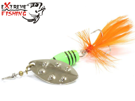 Блесна вертушка Extreme Fishing Total Obsession #3 9gr #09 FluoGreen/S