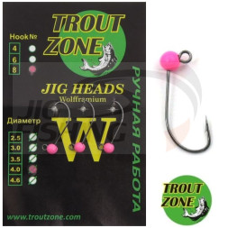 Джиг-головки Trout Zone #4 3.5mm 0.4gr Pink