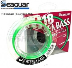 Шнур Seaguar R-18 SeaBass 150m #0.6 0.128mm 4.99kg