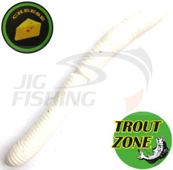 Мягкие приманки Trout Zone Wake Worm Fat Floating 2.6&quot; #White