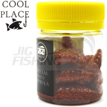 Мягкие приманки Cool Place личинка Maggot 1.2&quot; #Brown FLK