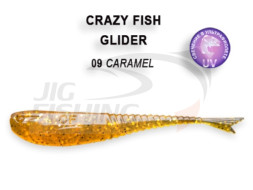 Мягкие приманки Crazy Fish Glider 2.2&quot;  09 Caramel