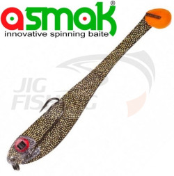 Плоские приманки Asmak Flat Bait Shad Black Gold 100mm